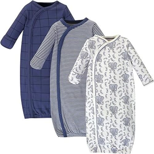 Touched by Nature Baby Girls' Organic Cotton Kimono Gowns