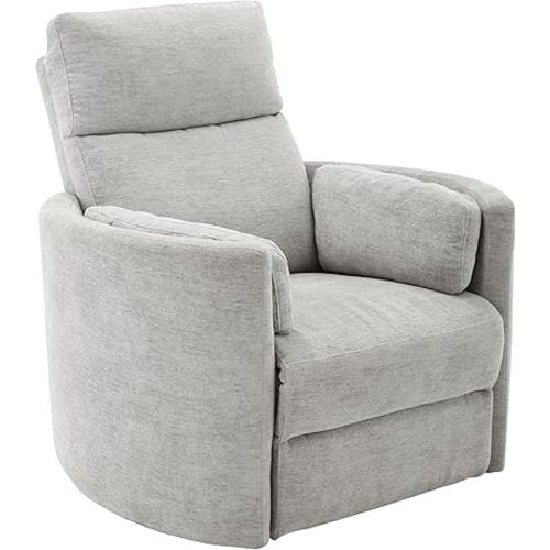 Radius - Mineral Power Swivel Glider Recliner for Adults with USB and Type-C Ports, Single Sofa Chair for Living Room