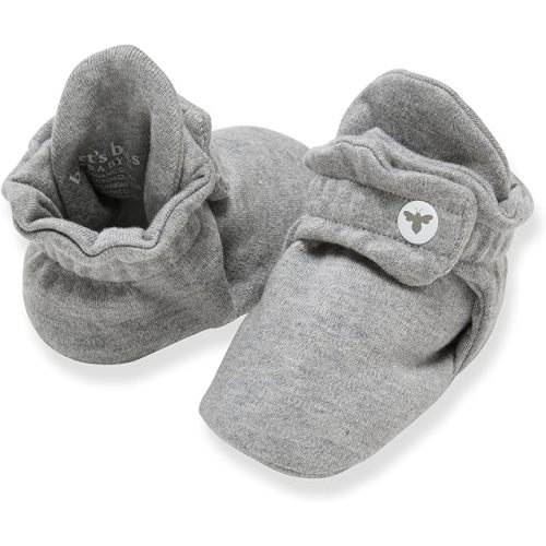 Burt's Bees Baby Booties, Organic Cotton Adjustable Infant Sock