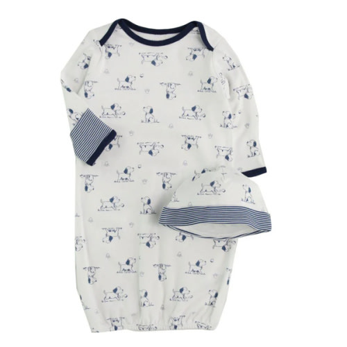 Puppy Toile Gown with Hat (Baby Boy)