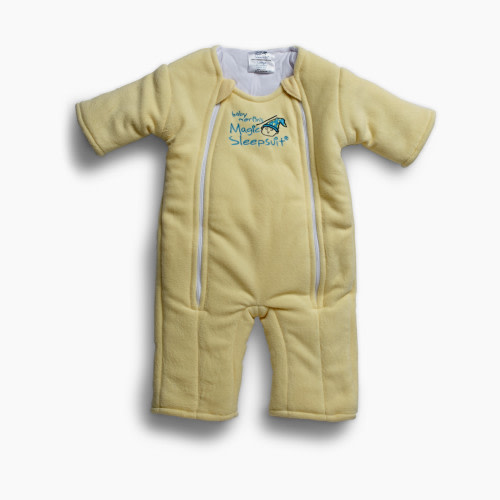 Baby Merlin's Magic Sleepsuit Microfleece Swaddle Transition Product - Yellow, 3-6 Months