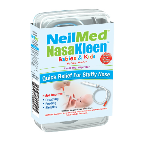 NeilMed Squip Baby NasaKleen Nasal-Oral Aspirator. Clears Little Noses – Easily, Gently and Effectively