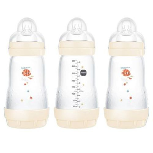 Mam Easy Start Anti-colic Baby Bottle - 2 Months+ - 9oz/3pk - Shell