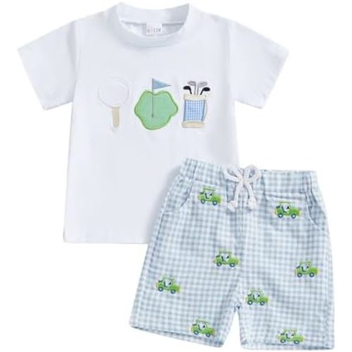BemeyourBBs Toddler Baby Boy Summer Clothes Funny Letter T Shirt Elastic Waist Pockets Shorts Set 2 Piece Outfit