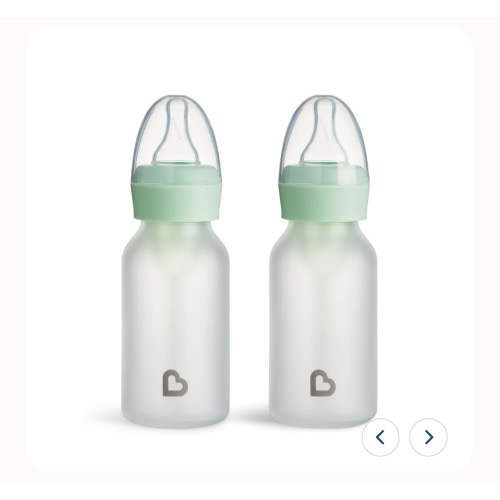 Bond™ Silicone Glass Bottle 4oz or 8oz, 2pk | Munchkin