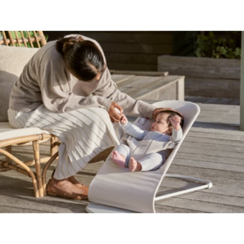 Buy BabyBjorn Bouncer Bliss Light Grey Frame 3D Jersey Light Beige at Well.ca | Free Shipping $35+ in Canada
