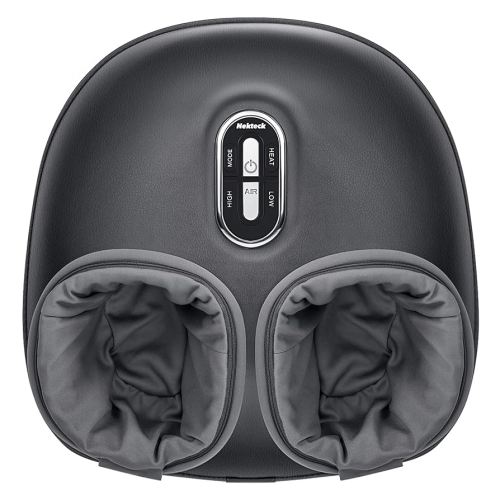 Nekteck Shiatsu Foot Massager with Heat, FSA Eligible Deep Kneading Therapy Air Compression, HSA Feet Massage Improve Blood Circulation Foot Wellness Soothing Pain Relief, Relax for Home Office Use