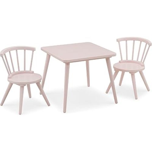 Delta Children Windsor 2-Piece Chair Set, Blush Pink