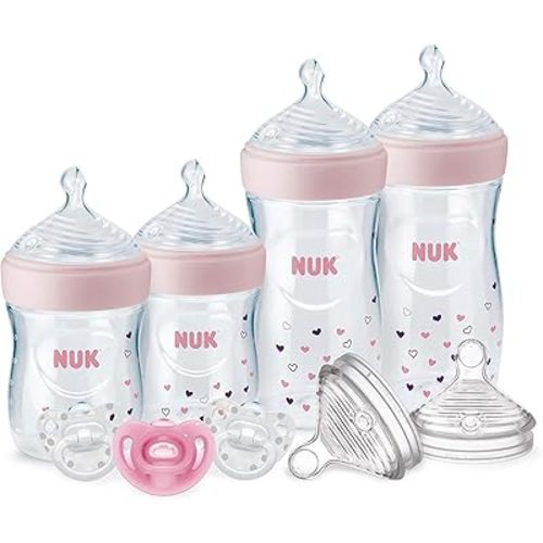NUK Simply Natural Baby Bottles with SafeTemp Gift Set