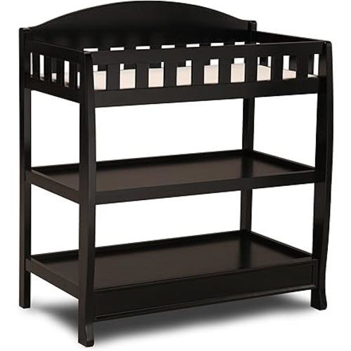 Delta Children Infant Changing Table with Pad, Black