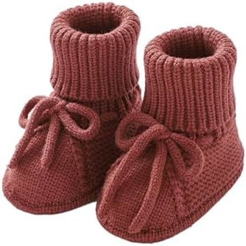 Baby Booties Newborn Sock Shoes Hand Knitting Crochet Infant Boy Girl Cozy Shoes Indoor Breathable Walking Shoes