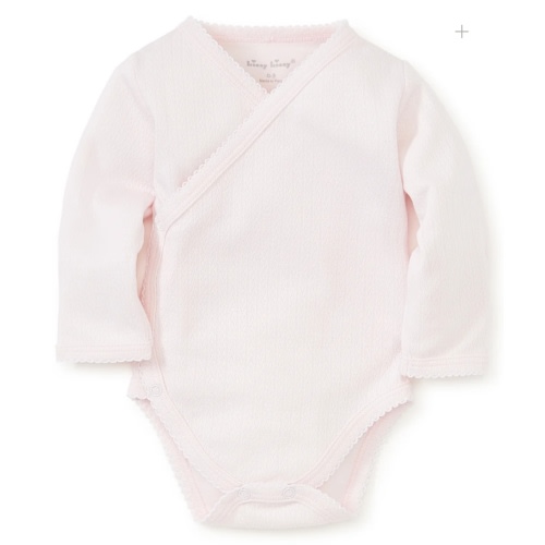 Kissy Pointelle Pink Long Sleeve Bodysuit