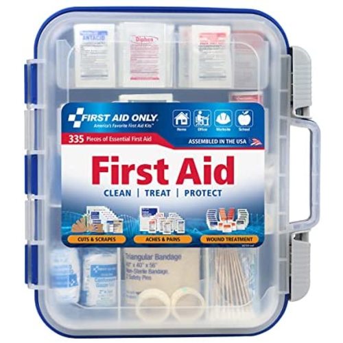 First Aid Only 335 Piece All-Purpose First Aid Kit, OSHA Compliant