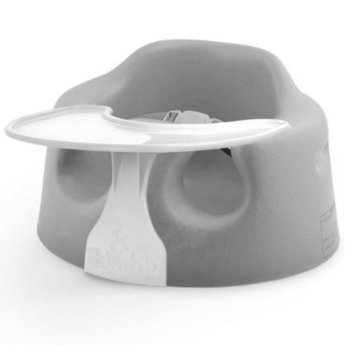 Bumbo Baby Floor Seat, Portable Infant Sit Up Activity And Eating Chair With 3 Point Adjustable Harness And Play Top Tray Attachment, Hemlock