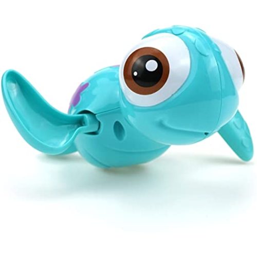 Wind-up Swimming Sea Turtles Bath Toy, No Battery Mold-free Anti-rust Interactive Montessori Toy for Kids 18M+ (Blue)