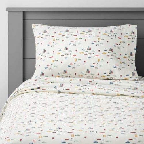 City Cars Cotton Kids' Sheet Set - Pillowfort™