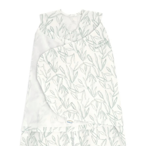 Cotton Swaddle | Green Leaves | 1.5 TOG