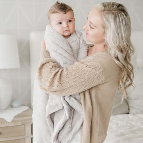 LUSH RECEIVING BLANKETS (Color - Feather)