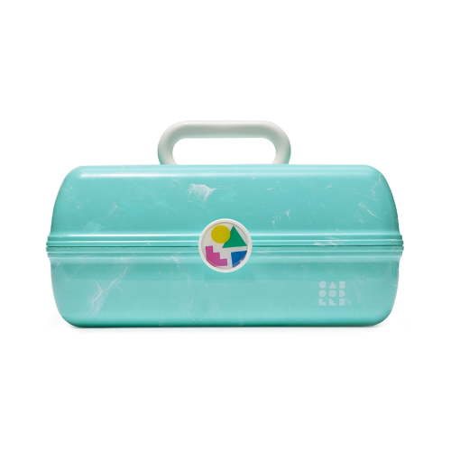 Caboodles On-The-Go Girl Makeup Box, Turquoise on Marble