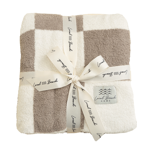 baby checker plush blanket