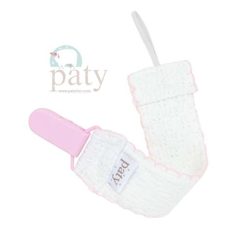 Paty Knit Pacifier Clip #189