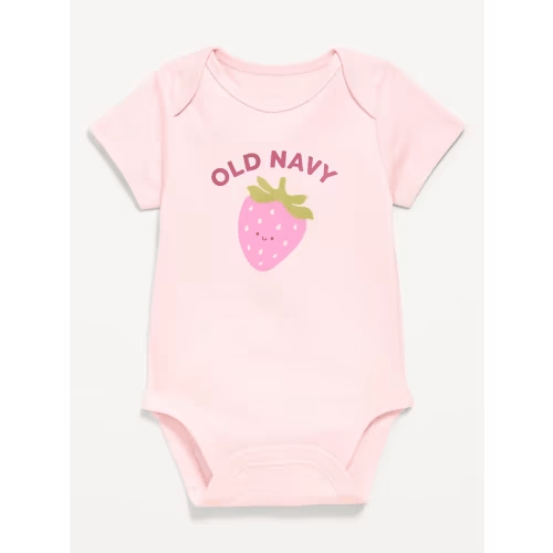Short-Sleeve Logo-Graphic Bodysuit for Baby