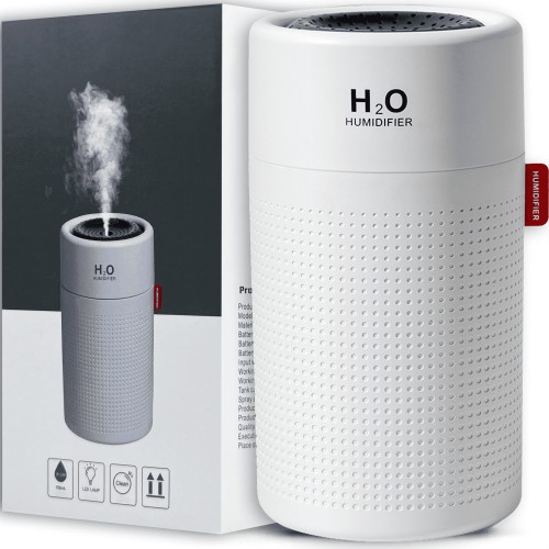 Adofi 750ML Cool Mist Humidifier, Quiet Ultrasonic Large Room, Auto Shut-Off, 7 LED Light