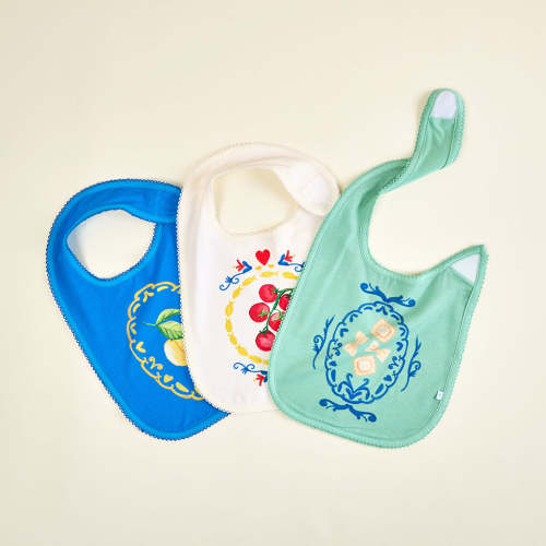 Mangia Picot Bib Set