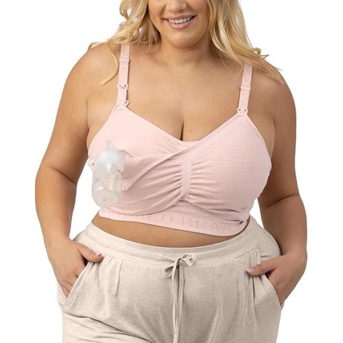 Kindred Bravely Sublime Pumping Bra Hands Free, Adjustable Pumping & Nursing Bra with EasyClip for All Breast Pumps