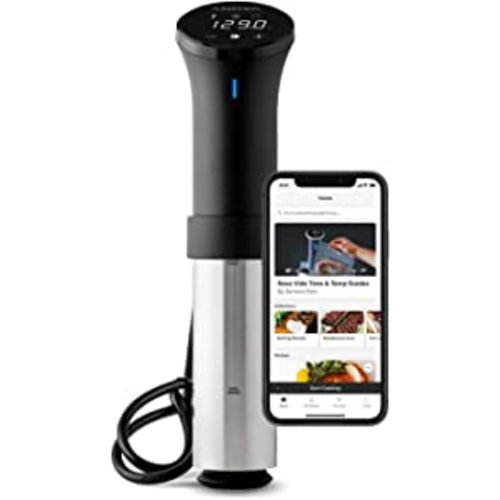 Anova Culinary AN500-US00 Sous Vide Precision Cooker (WiFi), 1000 Watts | Anova App Included, Black and Silver