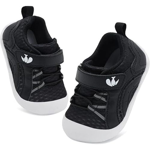 FEETCITY Wide Baby Shoes Boys Girls Baby Barefoot Shoes Breathable Infant Walking Shoe Crib Sock Shoe Toddler Sneakers Flexible