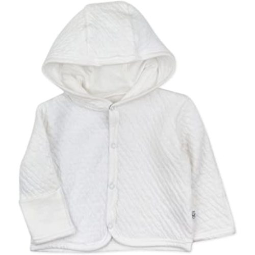 HonestBaby Snap-Front Hooded Jackets, Side-Snap Top, Hoodies in Cozy 100% Organic Cotton Infant Baby Boys, Girls, Unisex