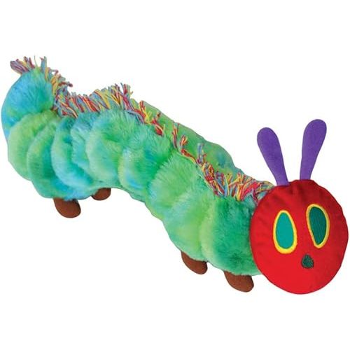 KIDS PREFERRED World of Eric Carle, The Very Hungry Caterpillar Butterfly Reversible Stuffed Animal Plush Toy, 16",Green