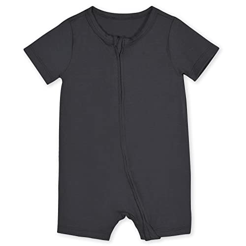 Gerber Baby Buttery-Soft Short Sleeve Romper with Viscose Made with Eucalyptus