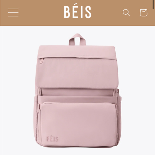 BÉIS 'The Ultimate Diaper Backpack' in Atlas Pink - Best Pink Backpack Diaper Bag
