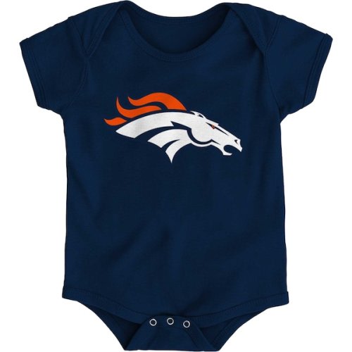 Newborn & Infant Denver Broncos Navy Team Logo Bodysuit
