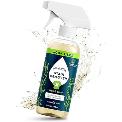Amazon.com: Puracy Stain Remover - Cleaning Spray, Clothes Stain Remover for Clothes, Laundry Stain Remover Spray for Clothes, Travel Stain Remover, Oil Stain Remover - Natural Spot Cleaner, 12 oz : Industrial & Scientific