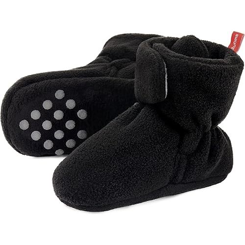 Baby Fleece Booties Newborn Unisex Booties Non-Slip Newborn Infant First Walkers Warm Shoes House Slippers for Baby Boys & Baby Girls Toddlers