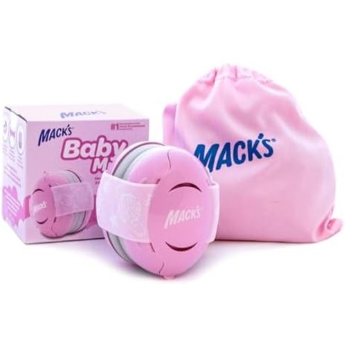 Mack's Baby Muffs | Baby Ear Muffs Noise Protection | High NRR | Noise Cancelling Headphones for Babies & Toddlers