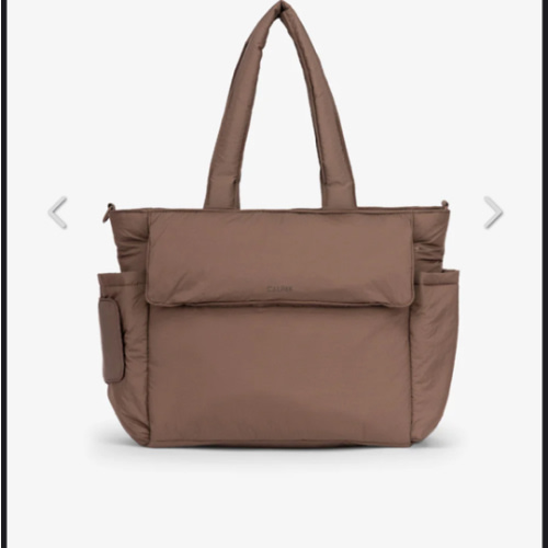 Diaper Tote Bag with Laptop Sleeve in Hazelnut | CALPAK