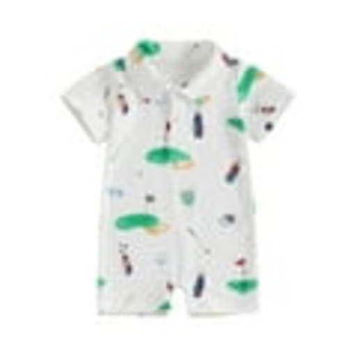Juaugusep Newborn Baby Boy Golf Outfit Golf Cart one-piece Polo Shirt Romper Short Sleeve Jumpsuit Cute Infant Summer Clothes