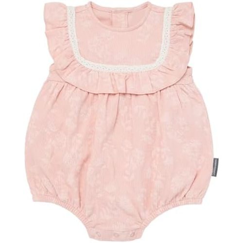 Modern Moments by Gerber Baby Girls Ruffle Bodice Bubble Romper
