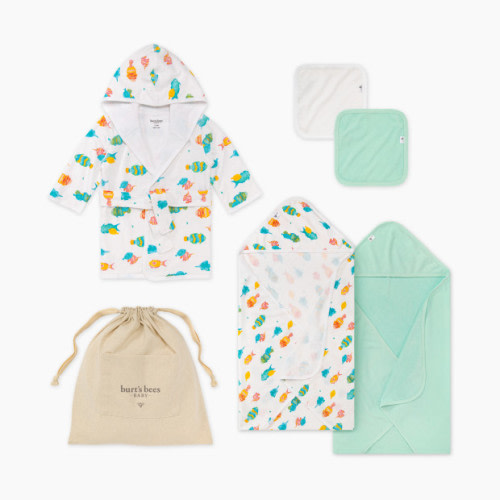 Burt's Bees Baby Burt's Bees Baby x Babylist Bath Gift Set - Fishy Friends, 0-9 Months