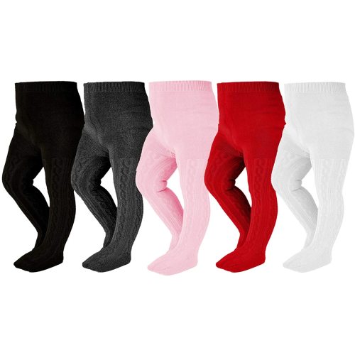 EPEIUS Baby Girl Tights Thick Cable Knit Leggings Stockings Cotton Pantyhose for Newborn Infant Toddler 3/4/5/6 Pack