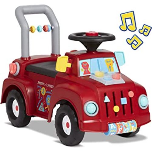 Radio Flyer Tinker Truck With Lights & Sounds, Toddler Ride On Toy, For Ages 1-3, Red, Large