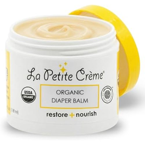 La Petite Creme Diaper Balm - Healing & Nourishing Diaper Rash Cream, 4 oz