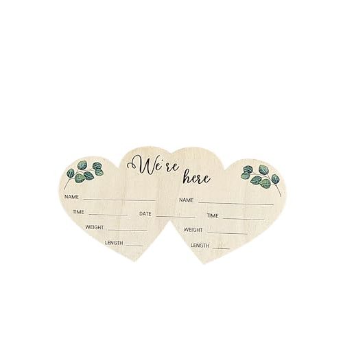 Twin Birth Announcement Sign Newborn Sign Twins Baby Announcement