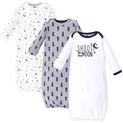 Yoga Sprout Cotton Gowns, 3 Pack