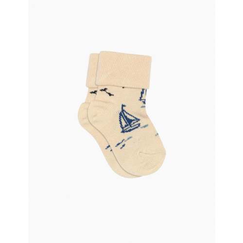 Karl Sock in Sailboat Ecru