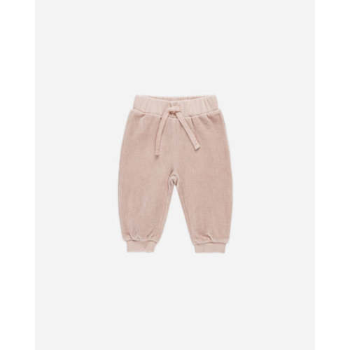Velour Relaxed Sweatpant || Blush